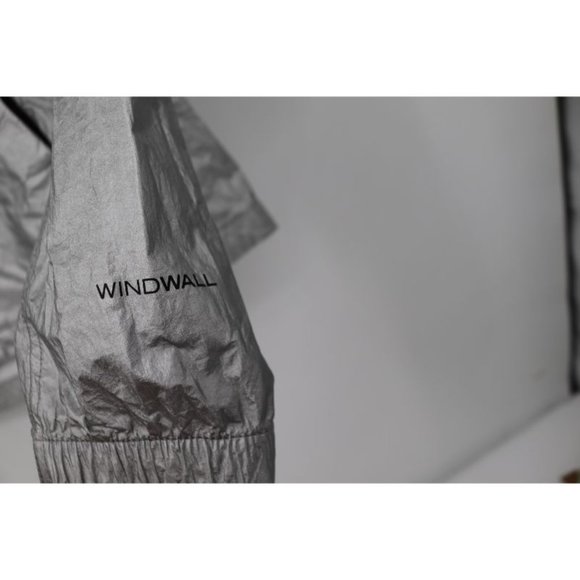 The north face Women's‎ small windwall crew run gray wind anorak hooded jacket - Picture 2 of 14